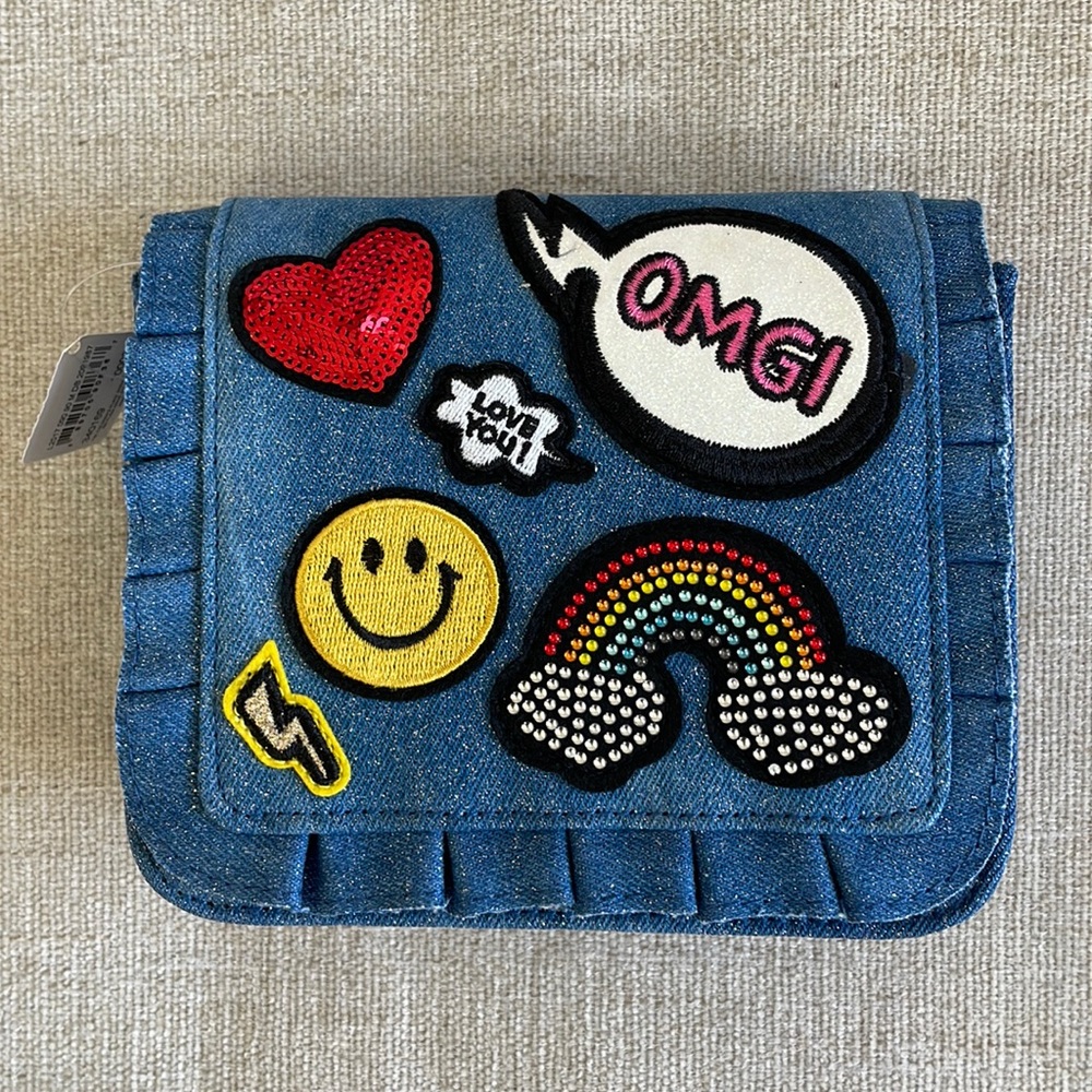 Girls denim purse NWT